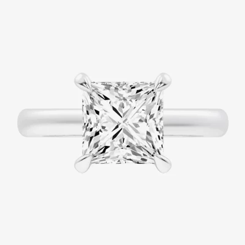 G-H / Si1-Si2) Womens 1/ CT. T.W. Lab Grown White Diamond 14K Gold Solitaire Engagement Ring