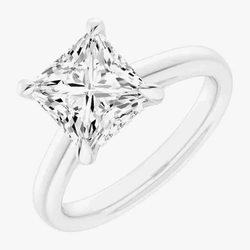 G-H / Si1-Si2) Womens 1/ CT. T.W. Lab Grown White Diamond 14K Gold Solitaire Engagement Ring