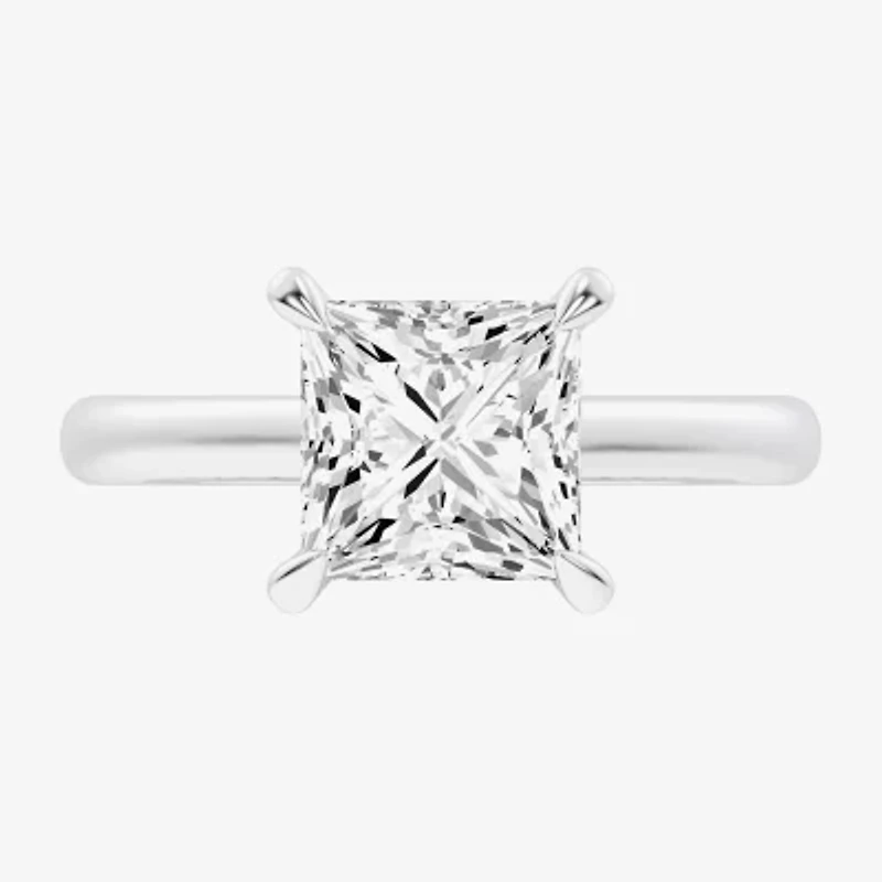 (G-H / Si1-Si2) Womens 2 1/5 CT. T.W. Lab Grown White Diamond 14K Gold Solitaire Engagement Ring