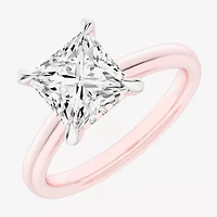(G-H / Si1-Si2) Womens 2 1/5 CT. T.W. Lab Grown White Diamond 14K Rose Gold Solitaire Engagement Ring