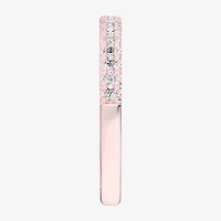 G-H / Si1-Si2) Womens 1/4 CT. T.W. Lab Grown White Diamond 14K Rose Gold Wedding Band