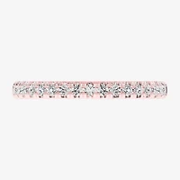 G-H / Si1-Si2) Womens 1/4 CT. T.W. Lab Grown White Diamond 14K Rose Gold Wedding Band