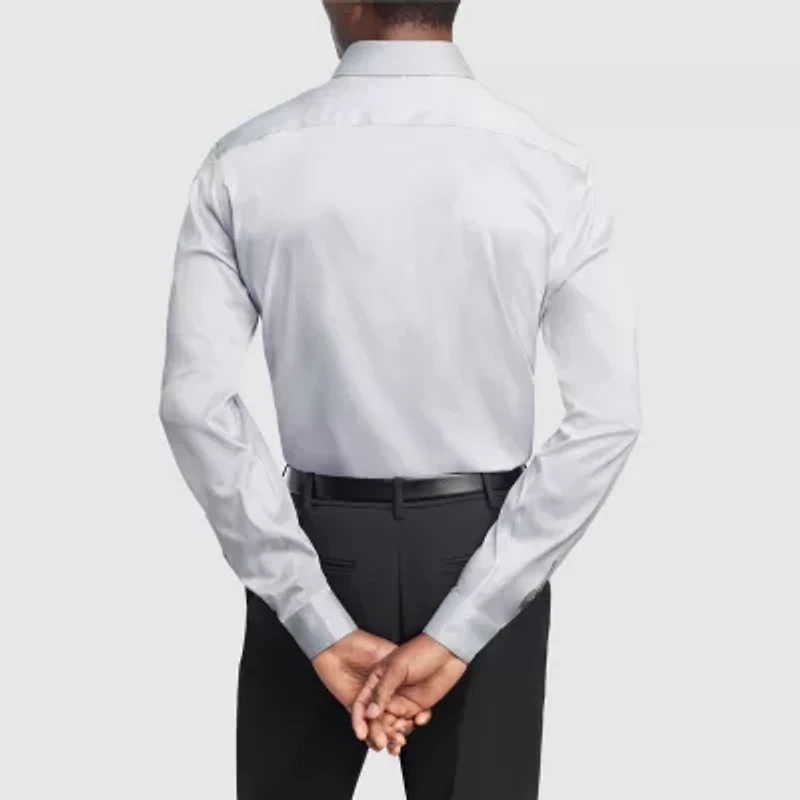 Van Heusen Ultra Flex Mens Slim Fit Wrinkle Free Long Sleeve Dress Shirt