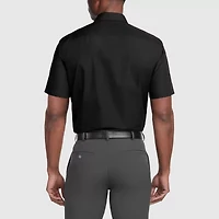 Van Heusen Easy Care Poplin Mens Regular Fit Short Sleeve Dress Shirt