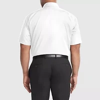 Van Heusen Big & Tall Mens Regular Fit Easy Care Short Sleeve Dress Shirt
