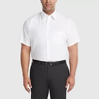 Van Heusen Big & Tall Mens Regular Fit Easy Care Short Sleeve Dress Shirt