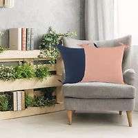 LR Home Alisey Solid Square Throw Pillow