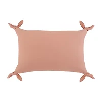 LR Home Aliseh Solid Rectangular Throw Pillow