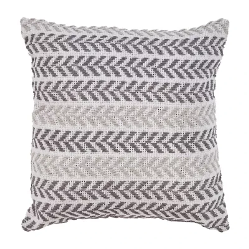 Lr Home Ash Sen Stripe Square Throw Pillow