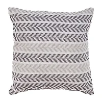 Lr Home Ash Sen Stripe Square Throw Pillow
