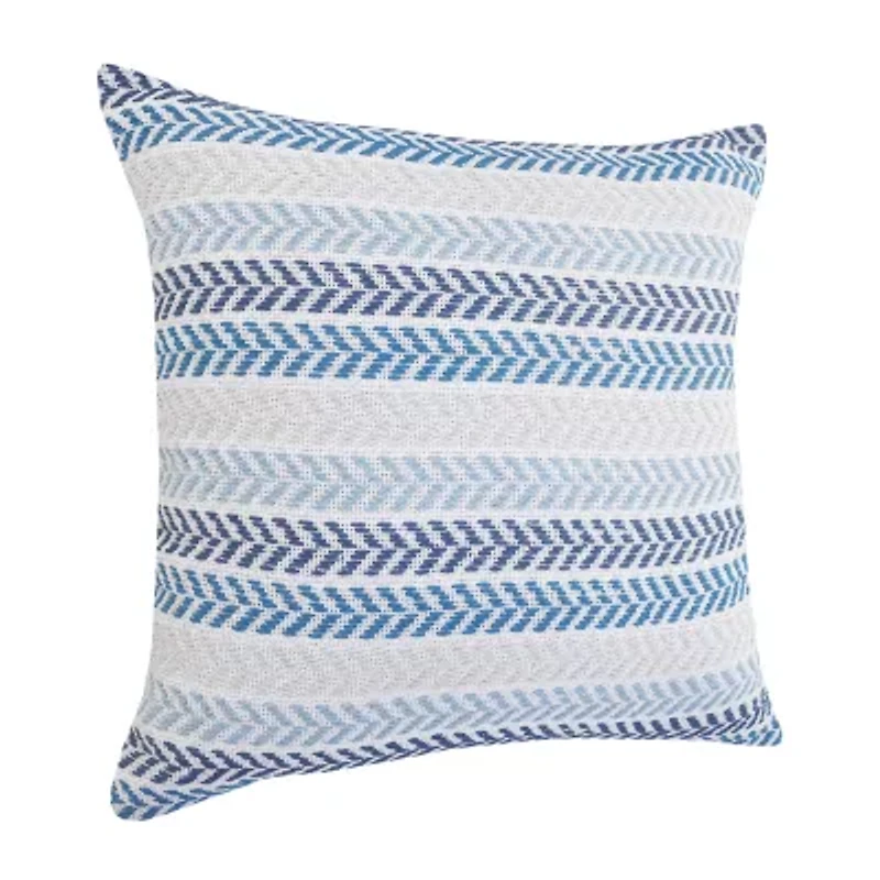 Lr Home Ash Sen Stripe Square Throw Pillow