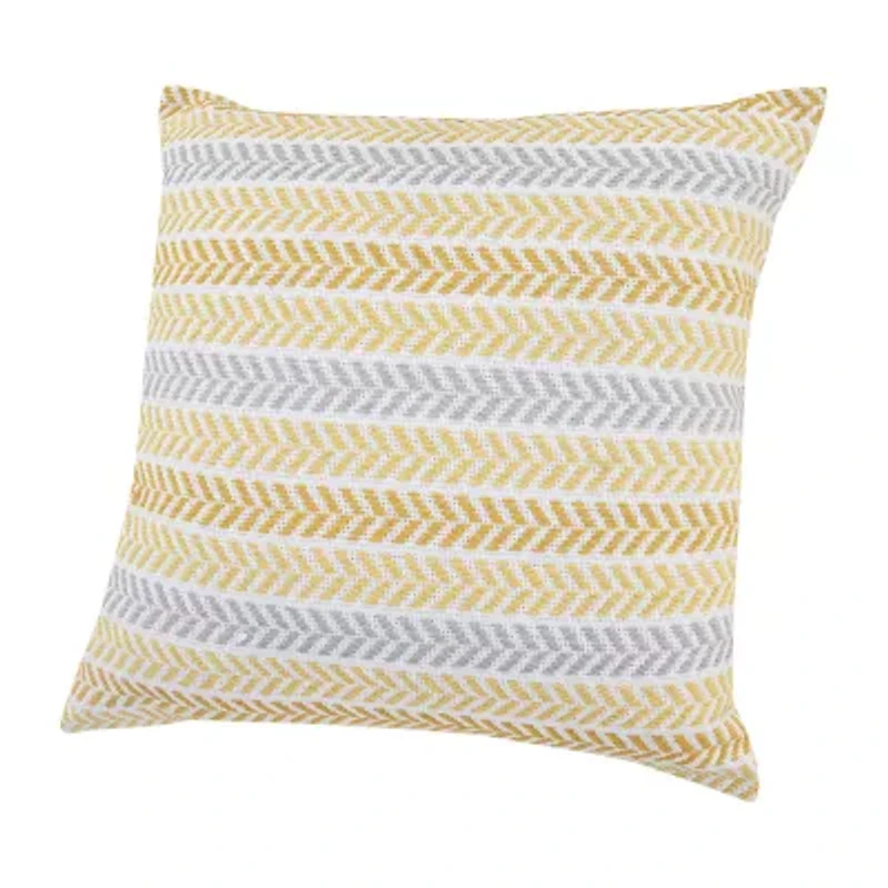 Lr Home Ash Sen Stripe Square Throw Pillow