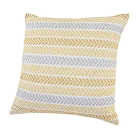 Lr Home Ash Sen Stripe Square Throw Pillow
