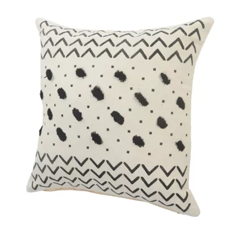 LR Home Beaux Tribal Square Throw Pillow