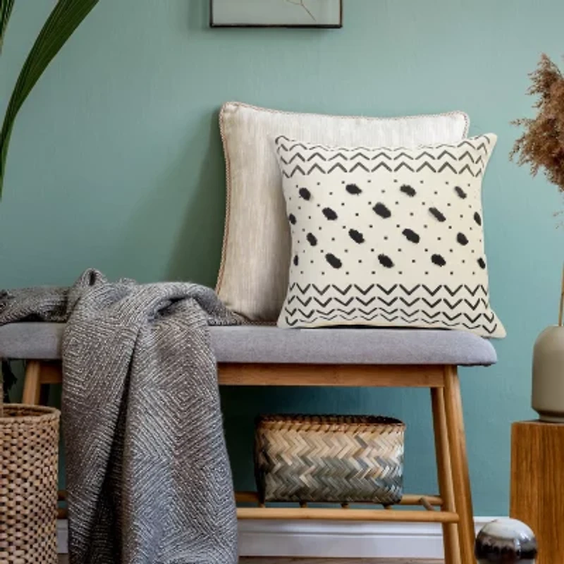 Lr Home Beaux Tribal Square Throw Pillow