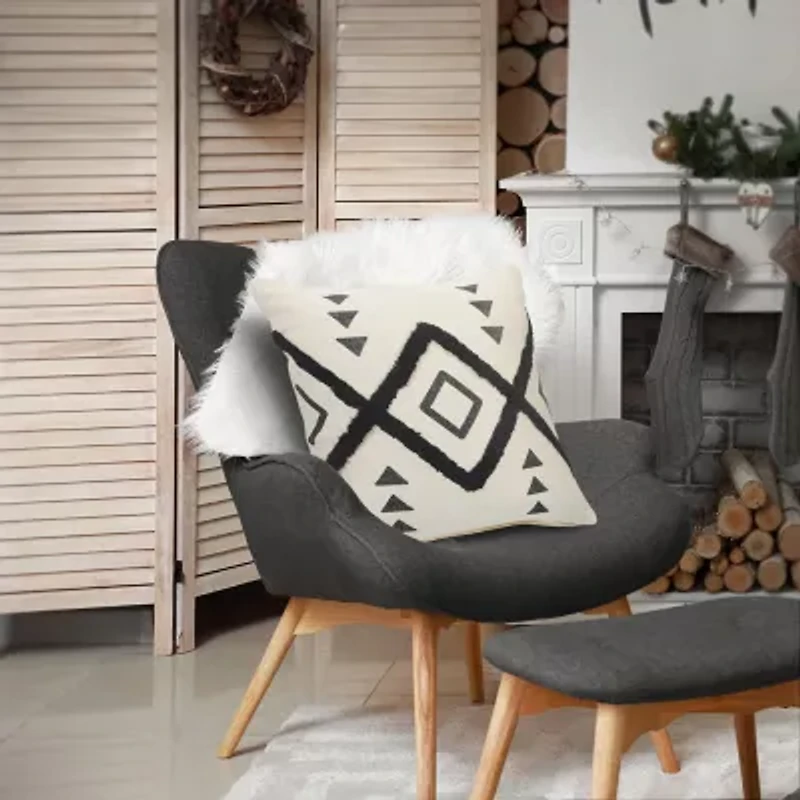 LR Home Beal Diamond Square Throw Pillow