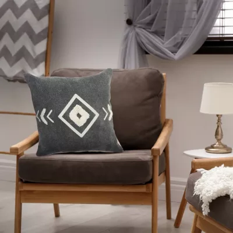 LR Home Bel Aby Tribal Square Throw Pillow