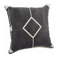 LR Home Bel Fi Diamond Square Throw Pillow