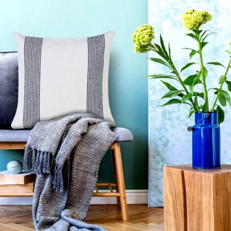 LR Home Caly Geometric Square Throw Pillow