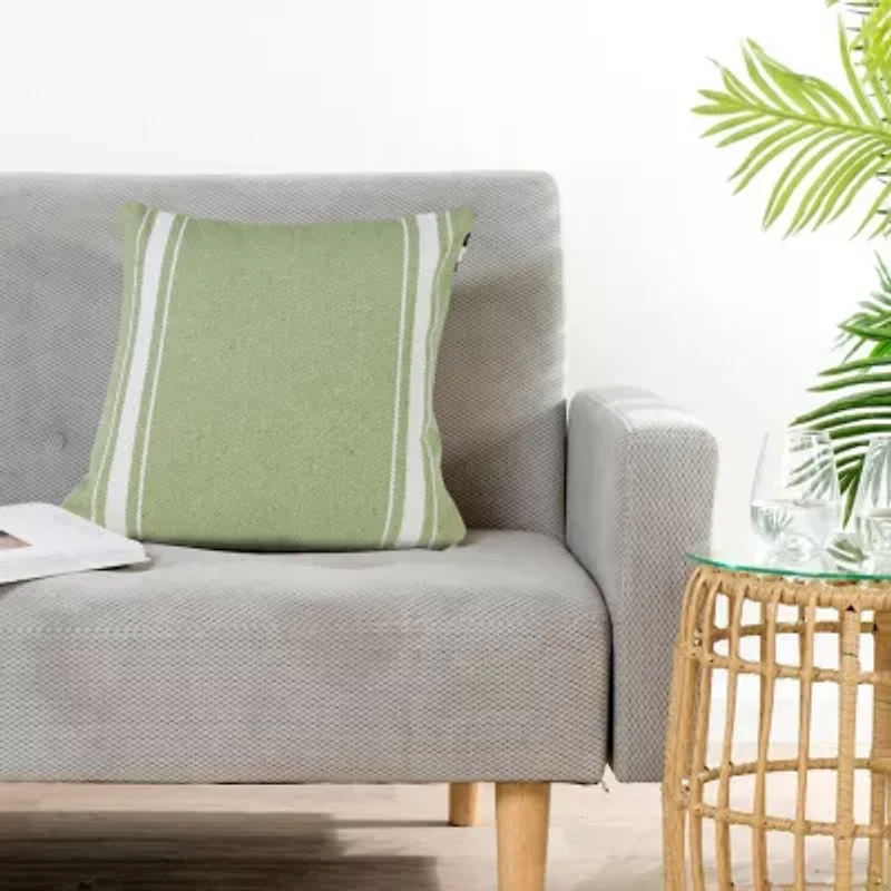 LR Home Fin Geometric Square Throw Pillow