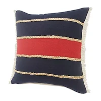 LR Home Darris Stripe Square Throw Pillow