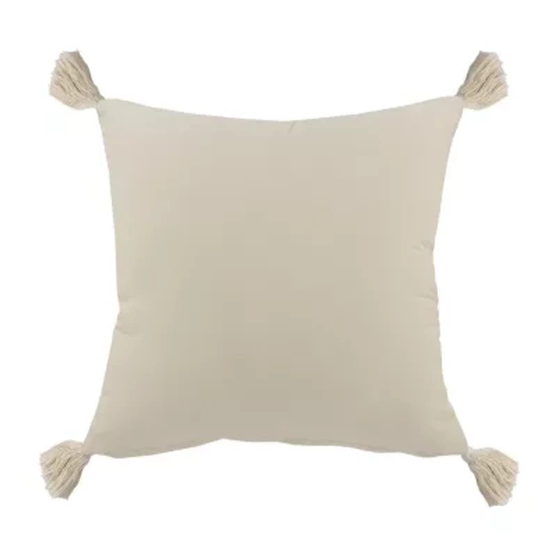LR Home Danny Textured Square Throw Pillow