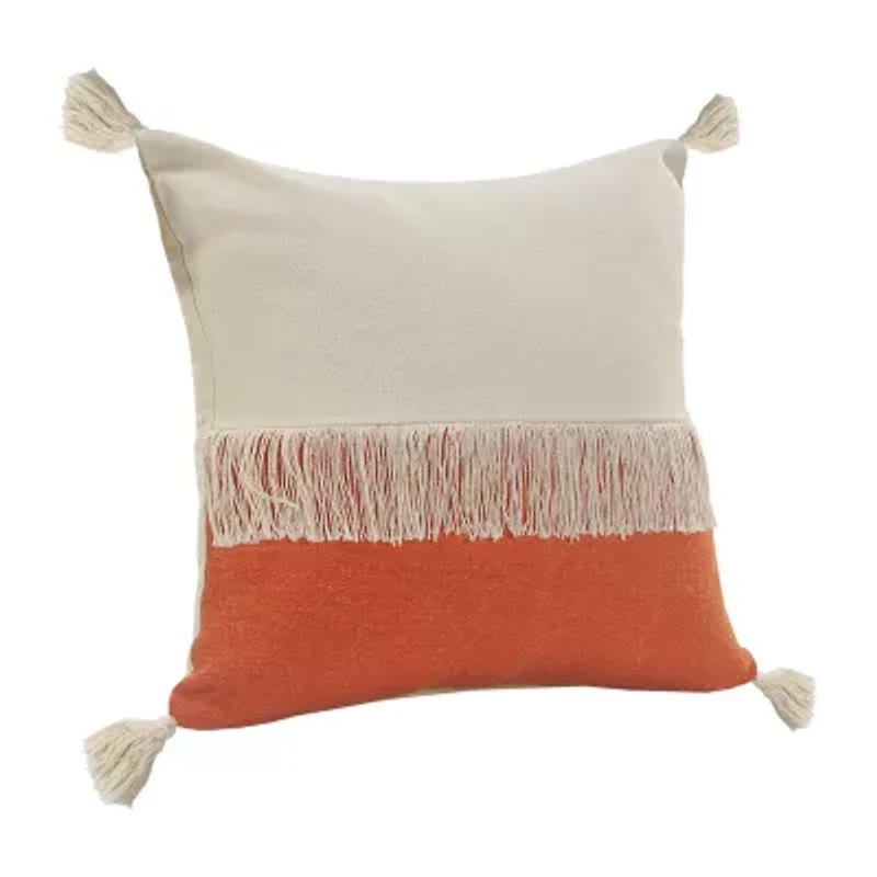 LR Home Danny Textured Square Throw Pillow