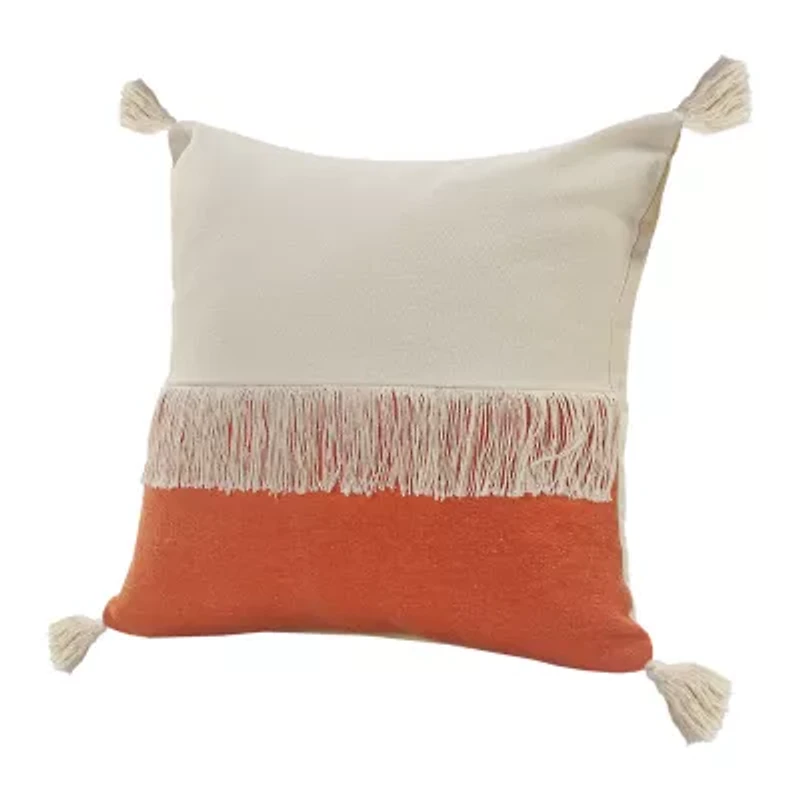 LR Home Danny Textured Square Throw Pillow