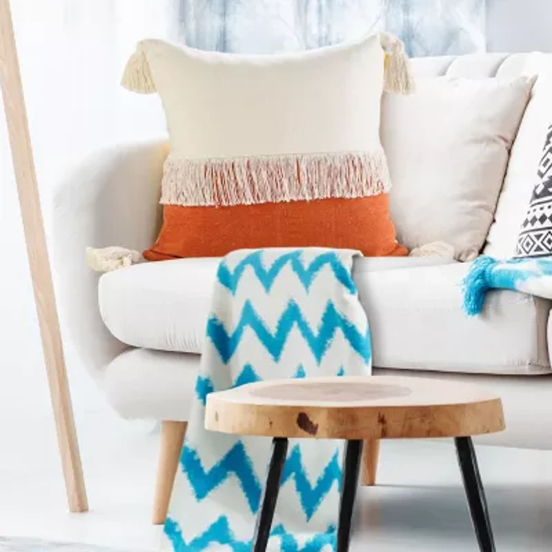 LR Home Danny Textured Square Throw Pillow