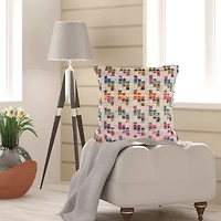 LR Home Emli Geometric Square Throw Pillow
