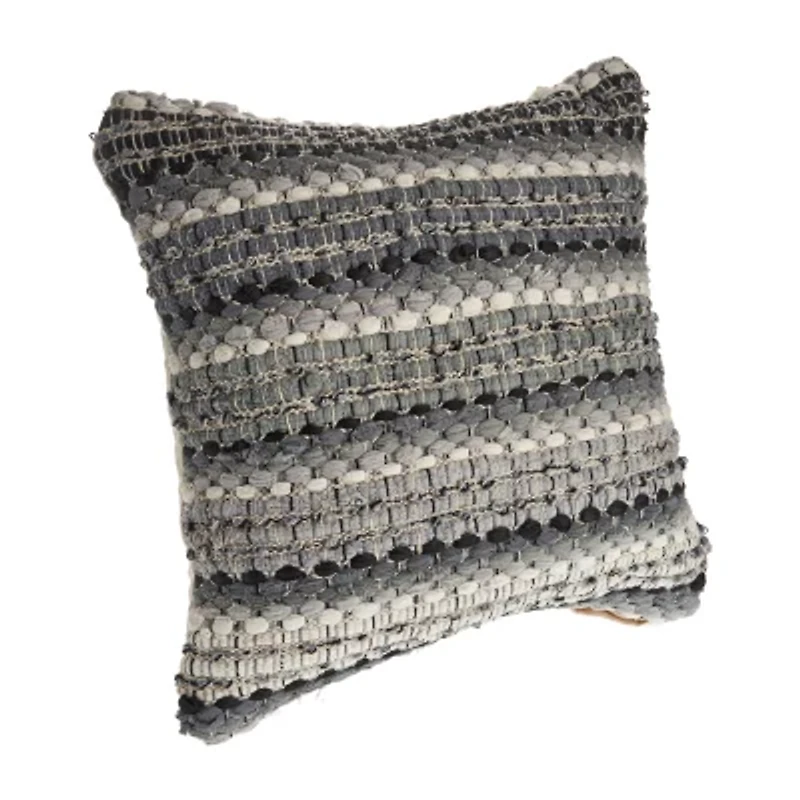 LR Home Flona Stripe Square Throw Pillow