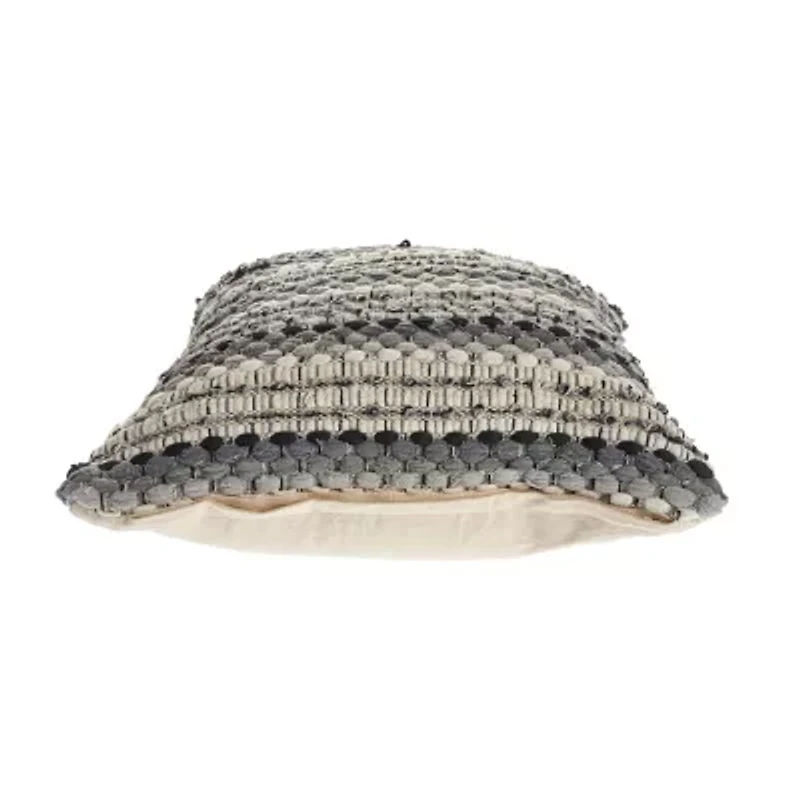 LR Home Flona Stripe Square Throw Pillow