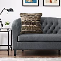 LR Home Flona Stripe Square Throw Pillow