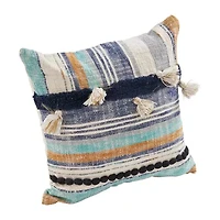 LR Home Irris Stripe Square Throw Pillow
