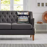 LR Home Irris Stripe Square Throw Pillow