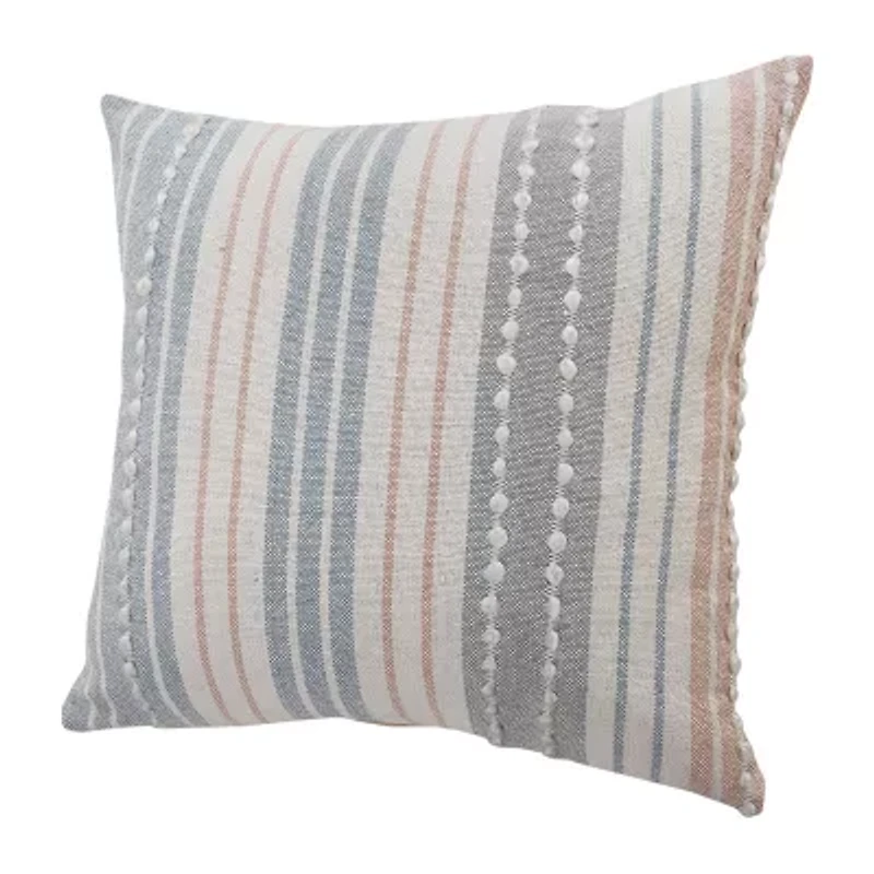 LR Home Jane Stripe Square Throw Pillow