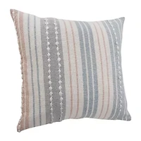 LR Home Jane Stripe Square Throw Pillow