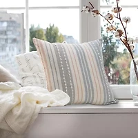 Lr Home Jane Stripe Square Throw Pillow