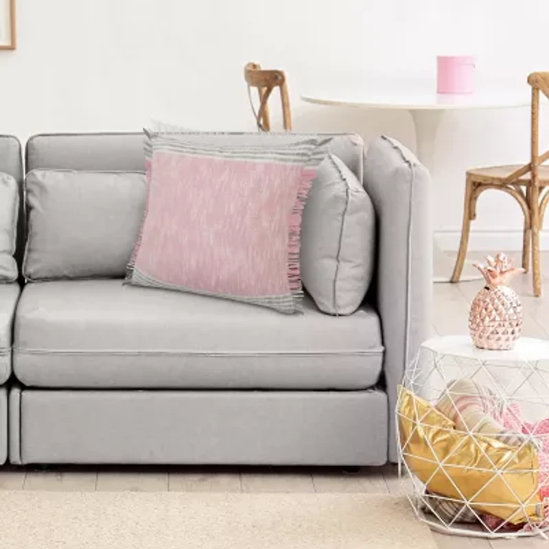 LR Home Jan Aby Stripe Square Throw Pillow