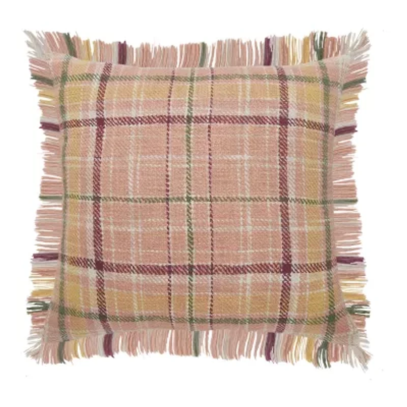 Lr Home Astra Plaid Square Throw Pillow
