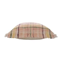 LR Home Astra Plaid Square Throw Pillow