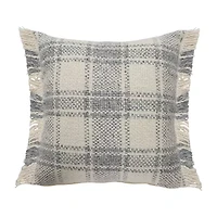 LR Home Lyon Plaid Square Throw Pillow