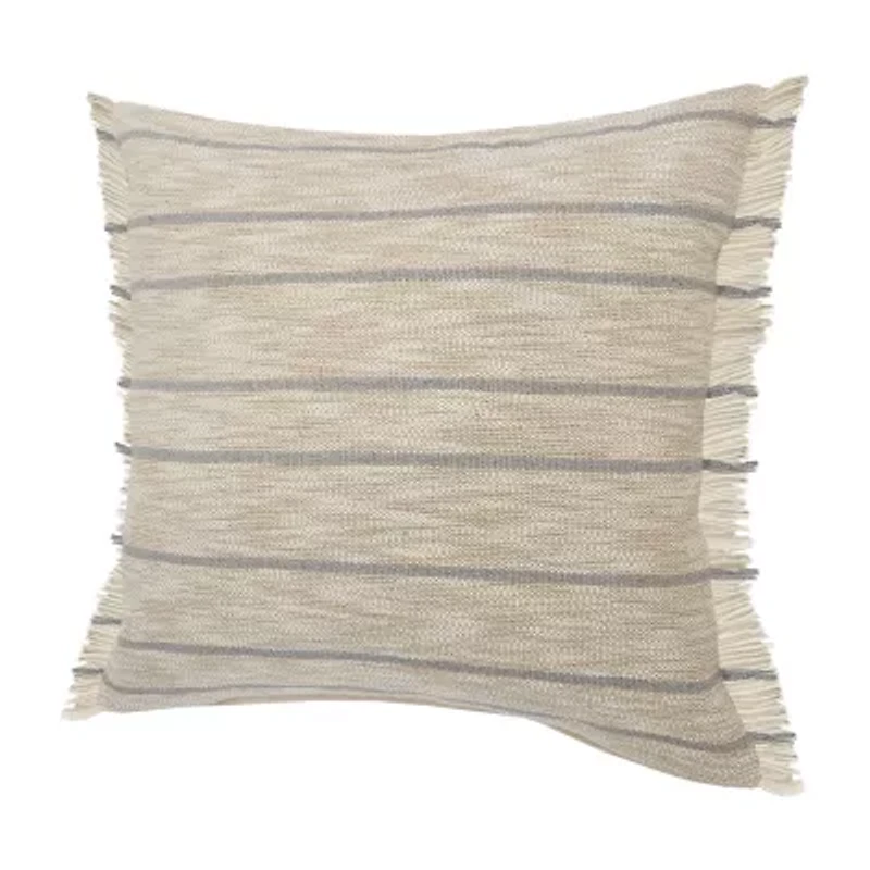 LR Home Jason Stripe Square Throw Pillow