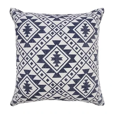 LR Home Dutt Geometric Square Throw Pillow