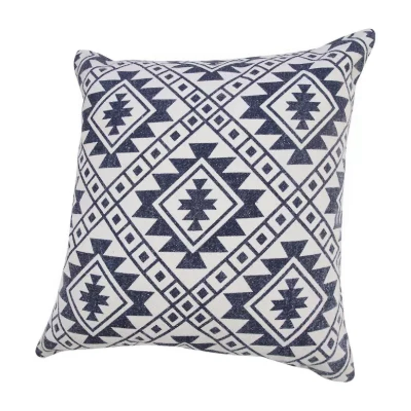 LR Home Dutt Geometric Square Throw Pillow