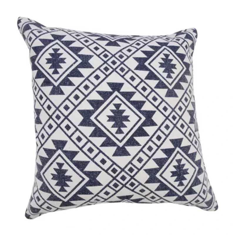 LR Home Dutt Geometric Square Throw Pillow