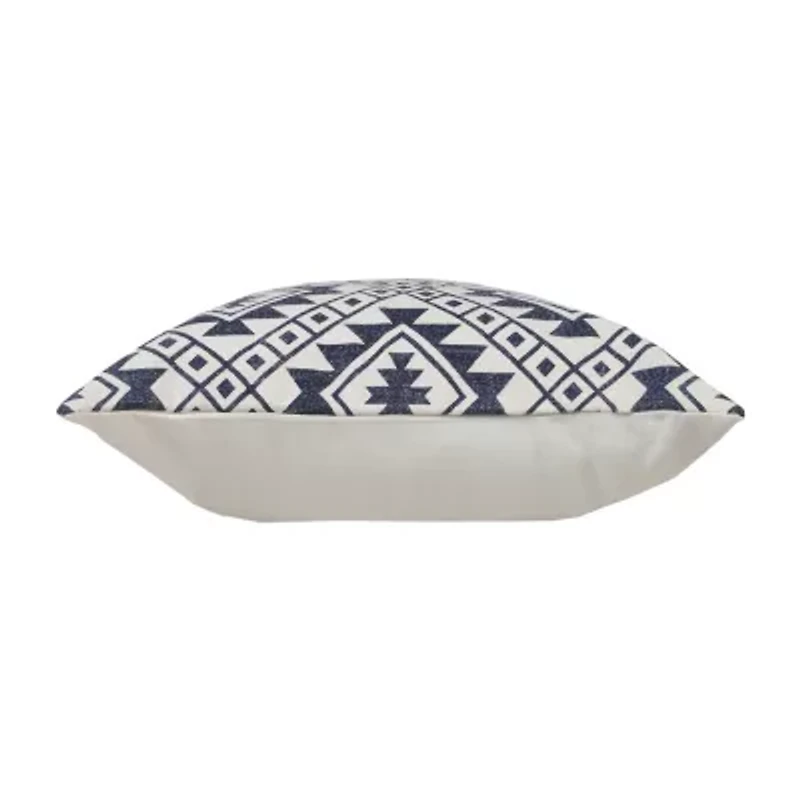 LR Home Dutt Geometric Square Throw Pillow