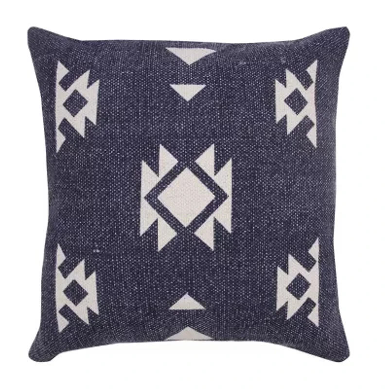 LR Home Ram Geometric Square Throw Pillow
