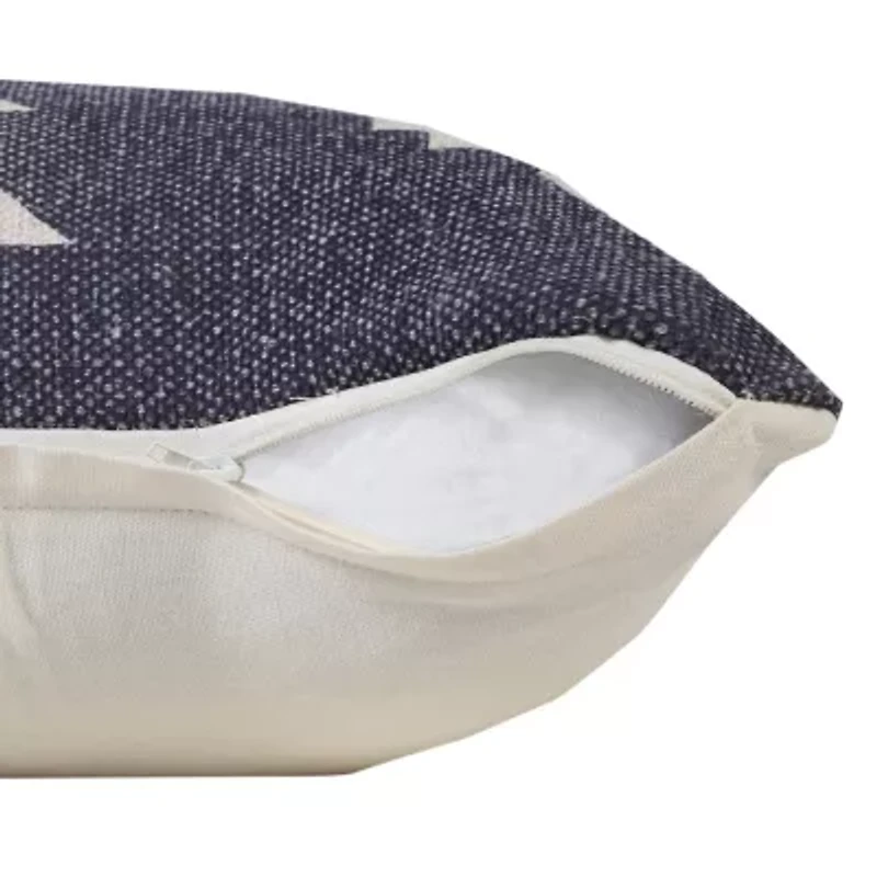 LR Home Ram Geometric Square Throw Pillow