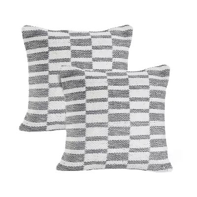 LR Home Ady Modern Set Square Throw Pillow